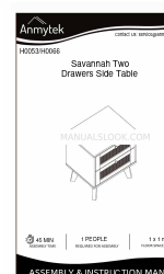 Anmytek Savannah H0053 Manuale di montaggio e istruzioni