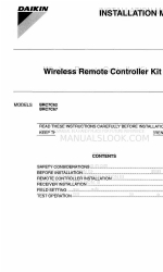 Daikin BRC7C62 Manuale di installazione