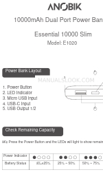 Anobik E1020 Kullanıcı Kılavuzu