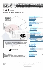 Daikin DAR Series Manual de instrucciones de instalación