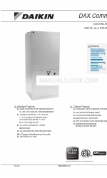 Daikin DAX0904 Series Handmatig