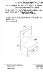 ANREX JAGGER Bedside table 1S Інструкція зі збирання