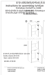 ANREX MODERN 2D1S/45 Manuale di istruzioni per il montaggio