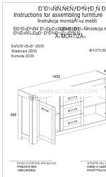 ANREX MORTIZ Sideboard 2D3S Инструкции по сборке