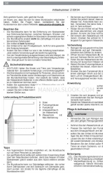 DS Produkte Z 03134 Instrucciones