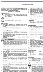 DS Produkte 16SW-WT02 Instructions