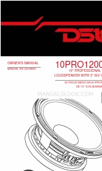 DS18 10PRO1200MB-8 Owner's Manual