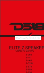 DS18 ELITE Z Owner's Manual