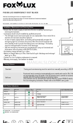 Fox-Lux FXEXB-D Hinweise zu Installation, Wartung und Instandhaltung