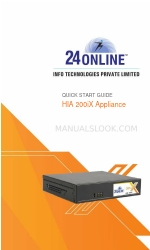 24online HIA 200iX Appliance Manual de início rápido