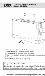 DSB TB-200e Manual