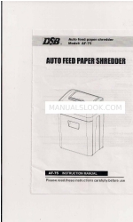 DSB AF-75 Instruction Manual