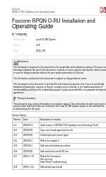 Foxconn RPQN O-RU Manual de instalação e funcionamento