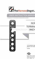 ANSI ROPE TERMINATION ANCHOR Manual de instrucciones