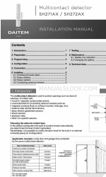 DAITEM SH272AX Manual de instalação