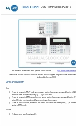 DSC PowerSeries PC1616 Краткое руководство
