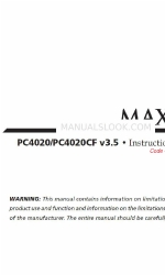 DSC MAXSYS PC4020CF Instruction Manual