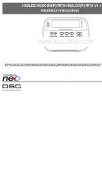 DSC HS2LCDPX Installation Instructions Manual