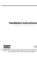 DSC LCD5501Z Installation Instructions Manual