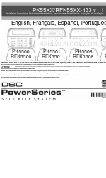 DSC Power PK55-433 Series Installation Instructions Manual