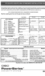 DSC PowerSeries PC1616 설치 매뉴얼