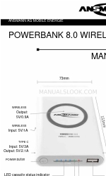 ANSMANN POWERBANK 8.0 WIRELESS マニュアル