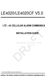 DSC LE4020 Instrukcja instalacji