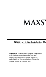 DSC MAXSYS PC4851 Manual de instalación