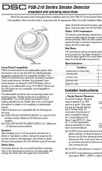 DSC FSB-210 Series Installatie- en bedieningsinstructies