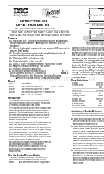 DSC Meridian MN-220 Series Instructies voor installatie en gebruik