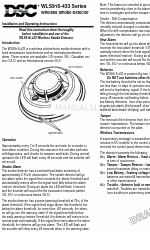 DSC WLS916-433 Series Installation And Operating Instructions