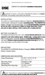 DSE DSE9473 Instruções de instalação