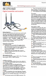 DSE RE-DTX-K2D Manual do utilizador