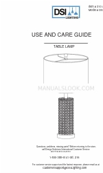 DSI LIGHTING DS18696 Handbuch für Gebrauch und Pflege