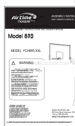 AirTime Hoops 885 Montageanleitung und Benutzerhandbuch