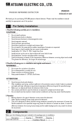 Atsumi Electric IR36EXA Manuel d'installation