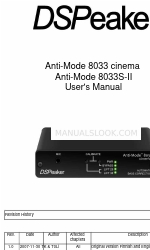 DSPeaker Anti-Mode 8033S-II Manual del usuario