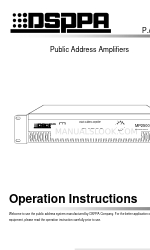 DSPPA MP 2000 Manual de instrucciones