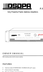 DSPPA MP 3500 Instrukcja obsługi