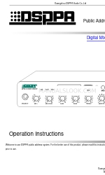 DSPPA MP9306 사용 설명서