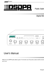 DSPPA MP9306D Gebruikershandleiding