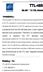 3One data TTL-485-5P Manuale di avvio rapido