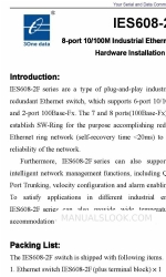 3One data IES608-2F Manual de instalación del hardware