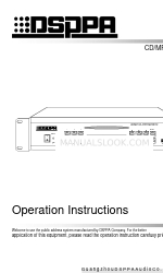 DSPPA MP9807C Istruzioni per l'uso