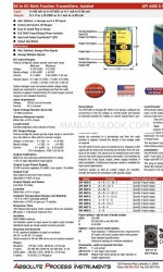 Absolute Process Instruments API 4400 G 빠른 시작 매뉴얼