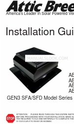 Attic Breeze GEN3 SFA Series Installation Manual