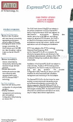 ATTO Technology ExpressPCI UL4D Spesifikasi Teknis