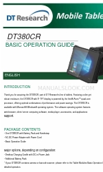 DT Research DT380CR Manual de funcionamiento básico