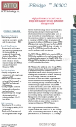 ATTO Technology iSCSI Bridge 2600C 사양 시트