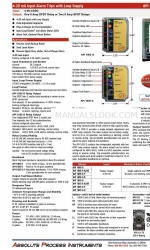 Absolute Process Instruments API 1005 G A230 Manuel de démarrage rapide